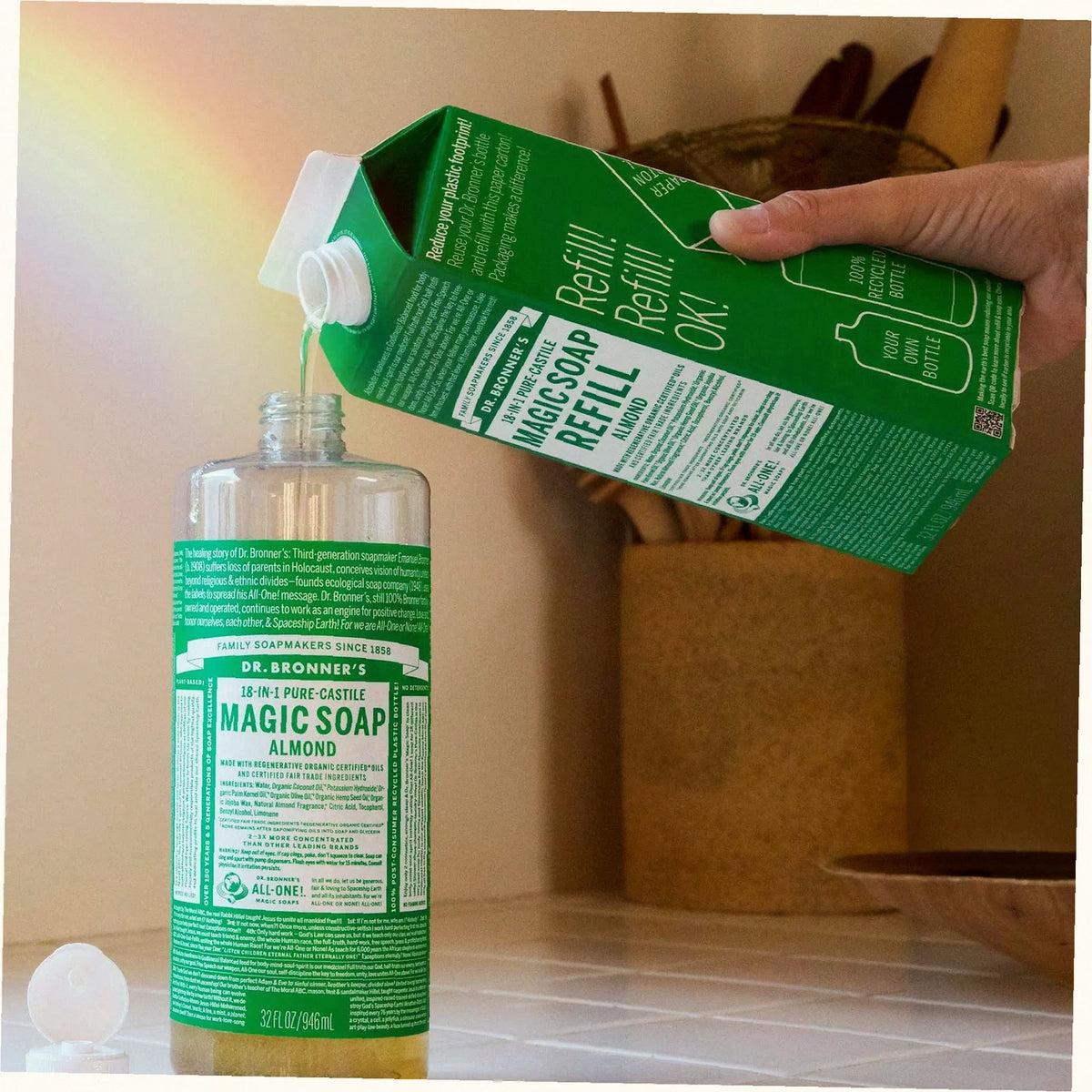Almond Pure-Castile Soap Refill Pouch Eco Refill