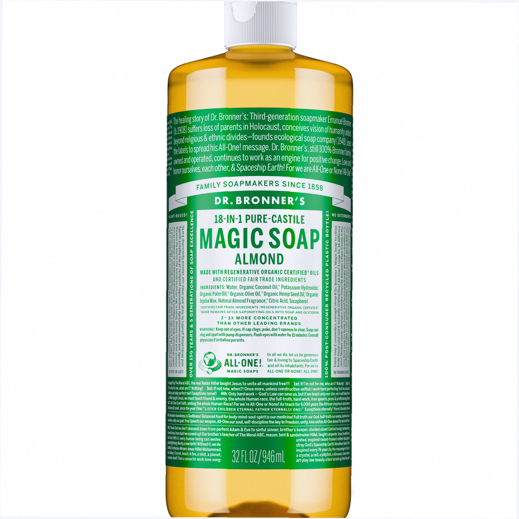 Almond Pure-Castile Liquid Soap for Body & Hands