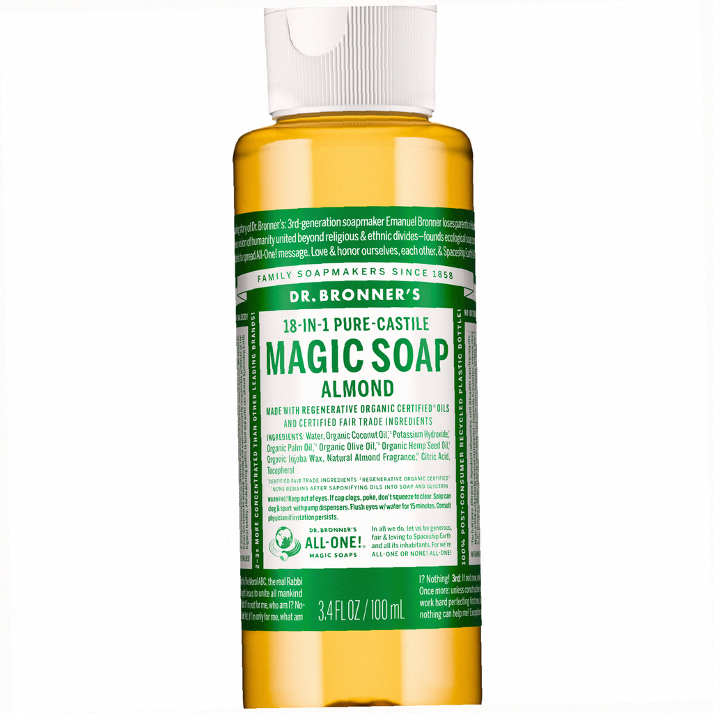Almond Pure-Castile Liquid Soap for Body & Hands