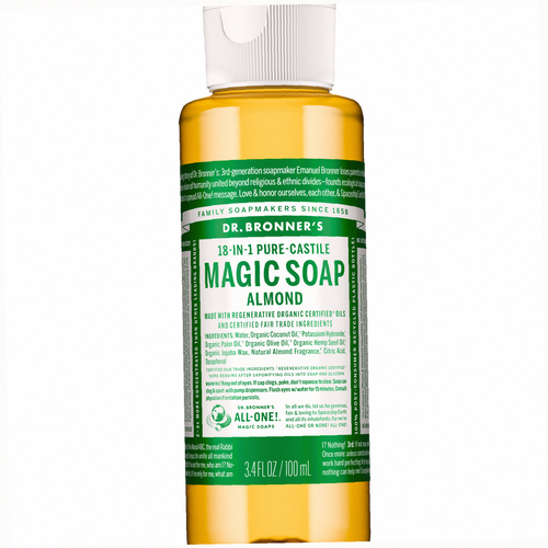 Almond Pure-Castile Liquid Soap for Body & Hands