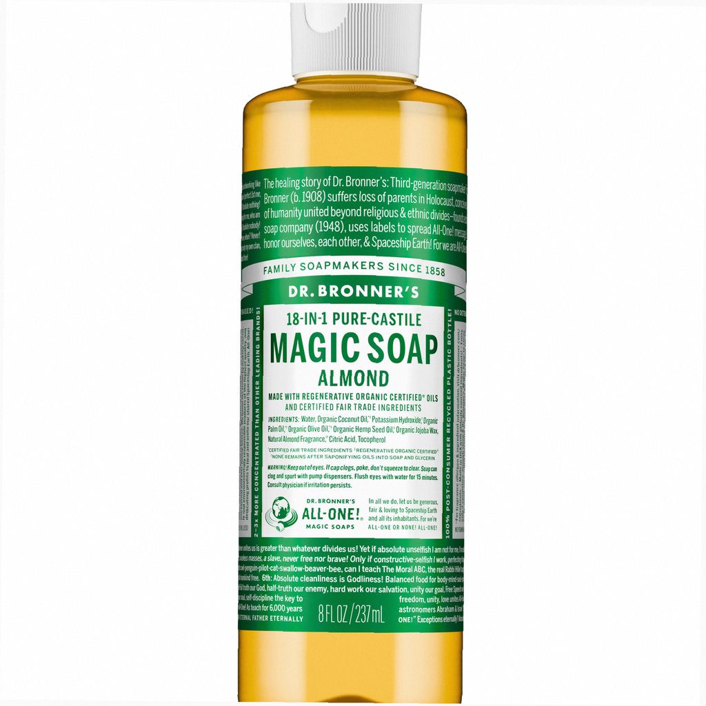 Almond Pure-Castile Liquid Soap for Body & Hands