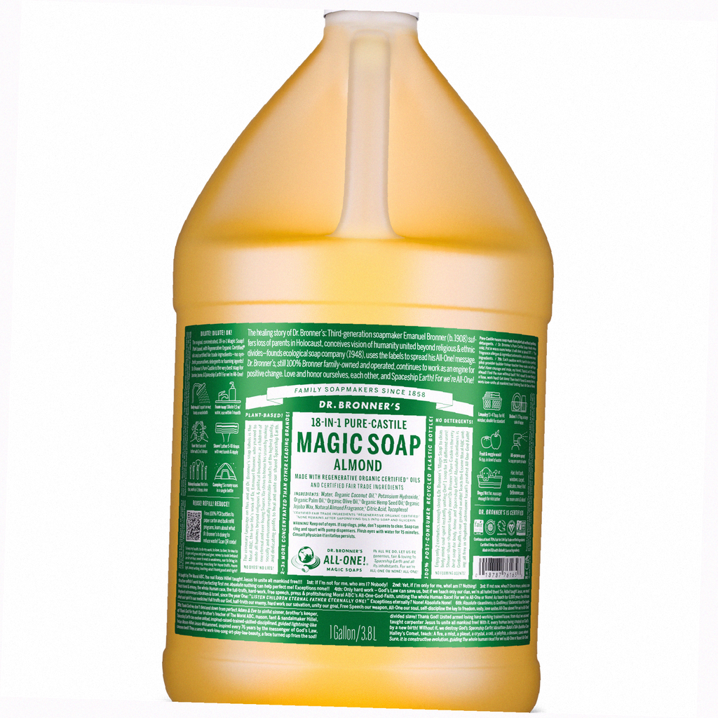 Almond Pure-Castile Liquid Soap for Body & Hands