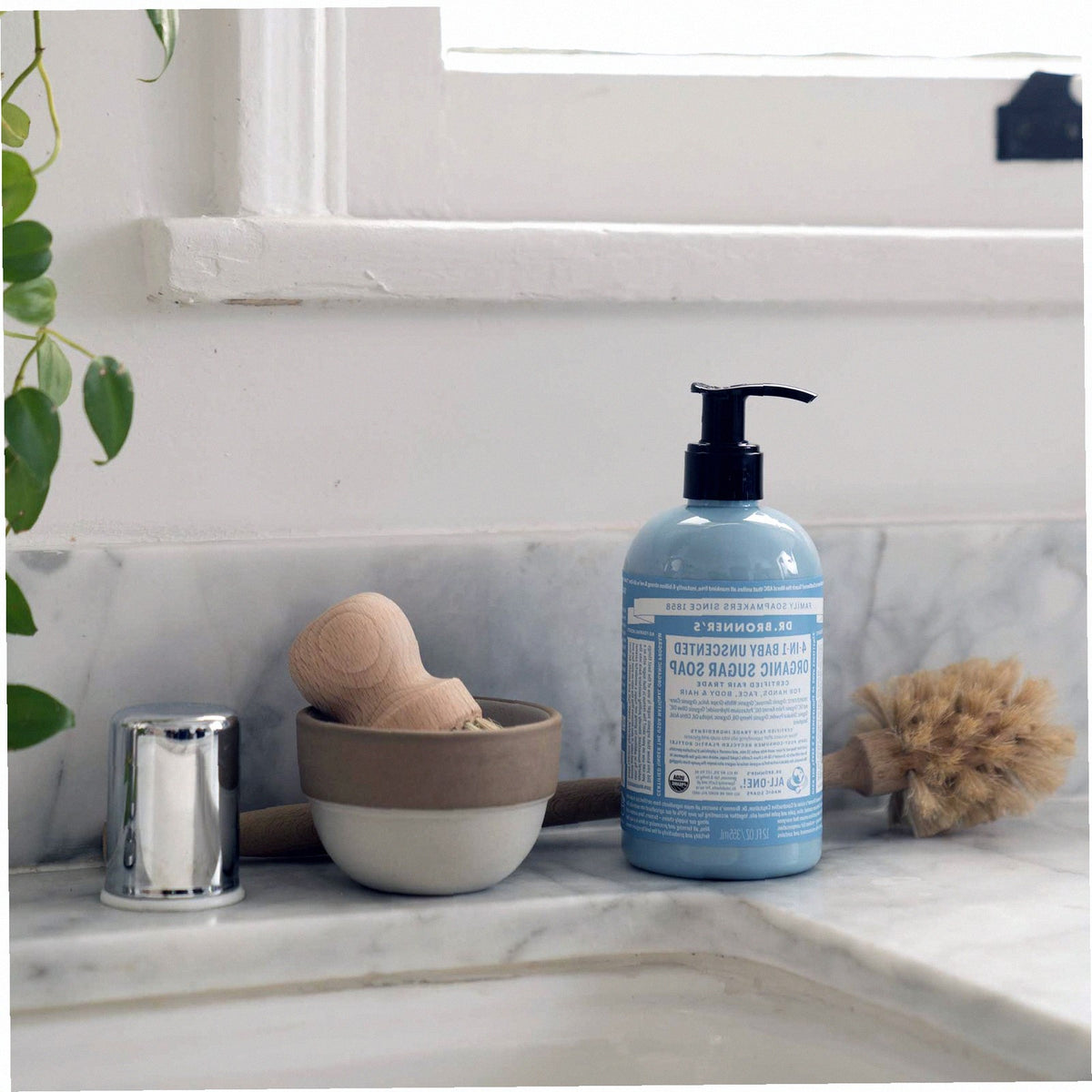 Unscented Organic Sugar Soap Creamy Body Wash
