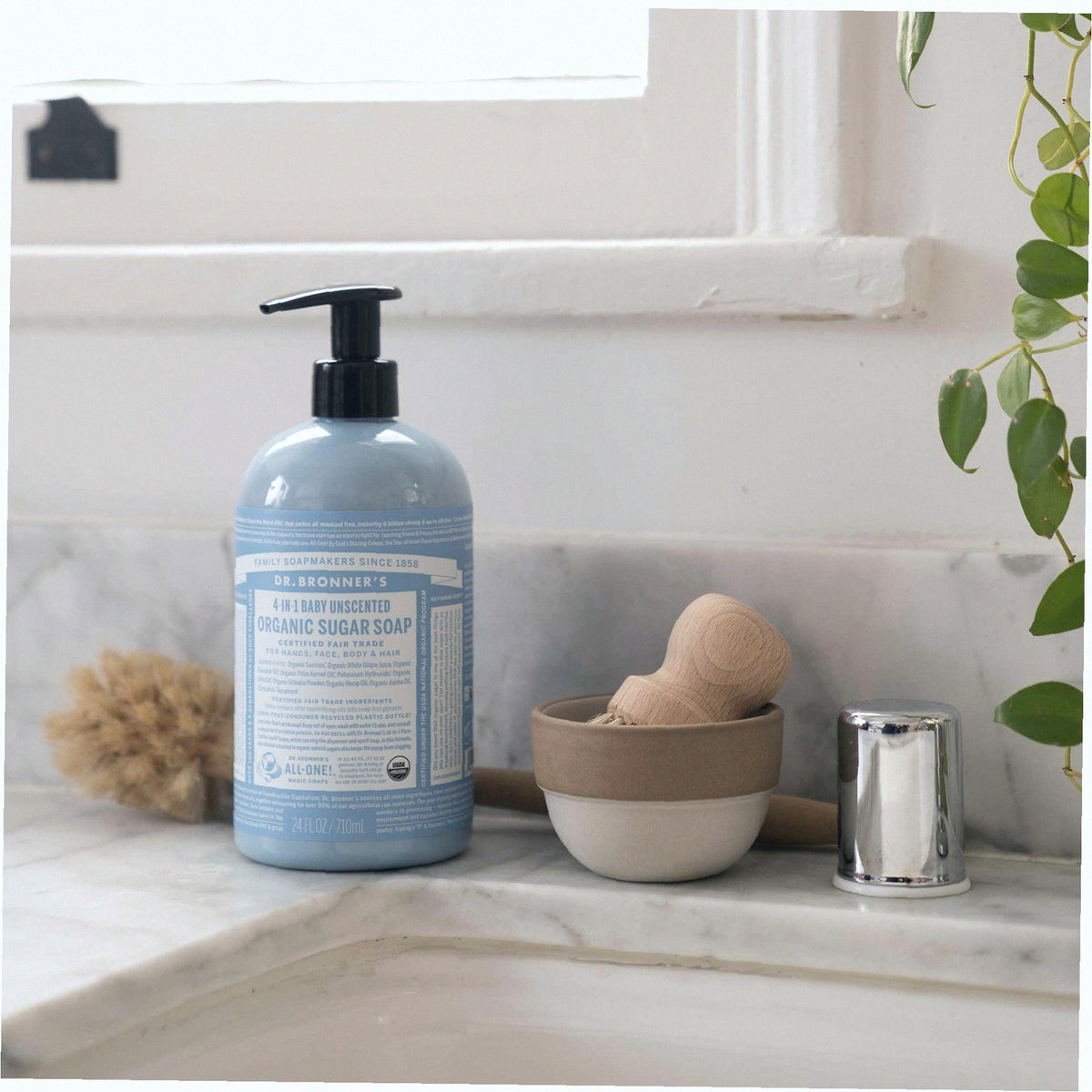 Unscented Organic Sugar Soap Creamy Body Wash