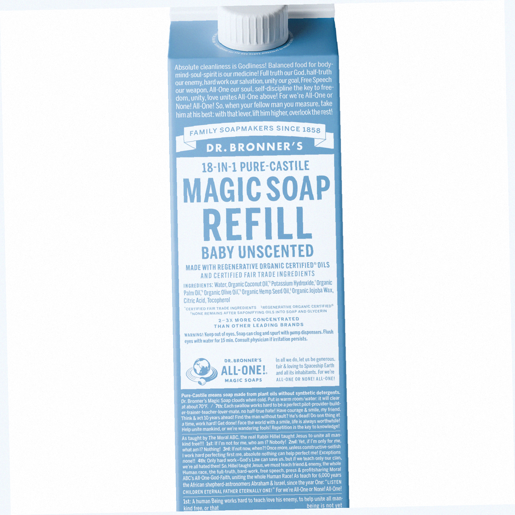 Unscented Pure-Castile Soap Refill Pouch Eco Refill