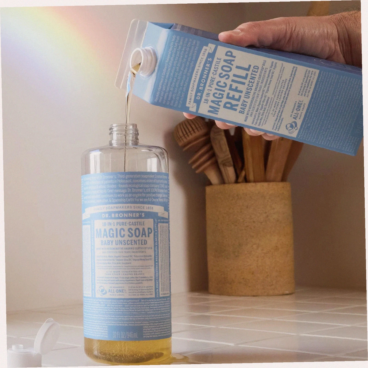 Unscented Pure-Castile Soap Refill Pouch Eco Refill