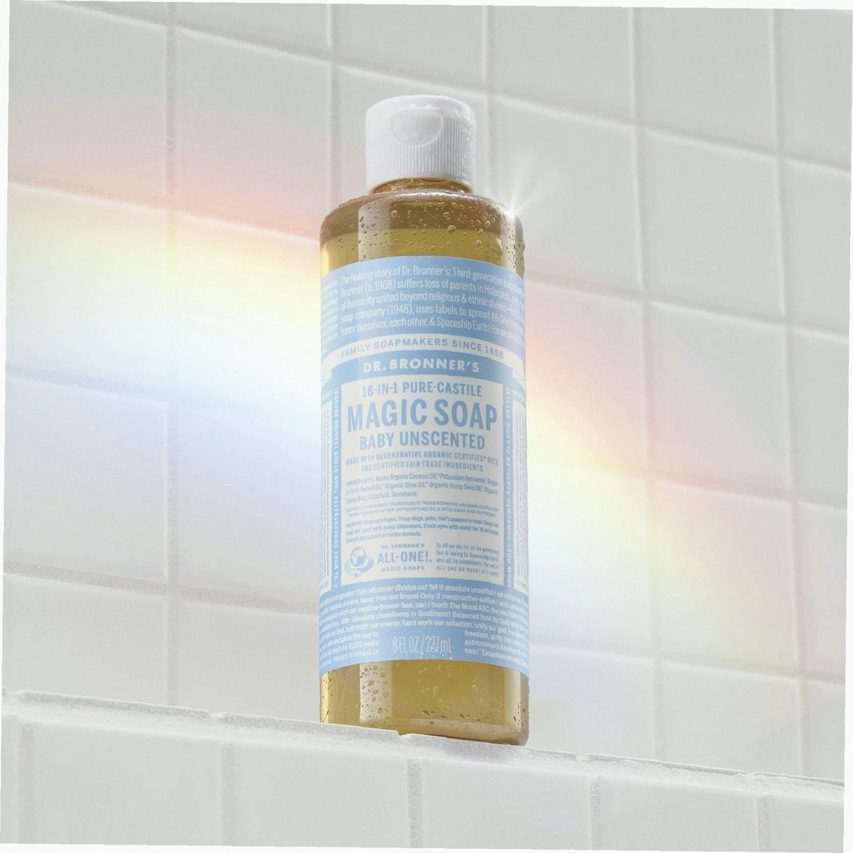 Unscented Pure-Castile Liquid Soap for Body & Hands