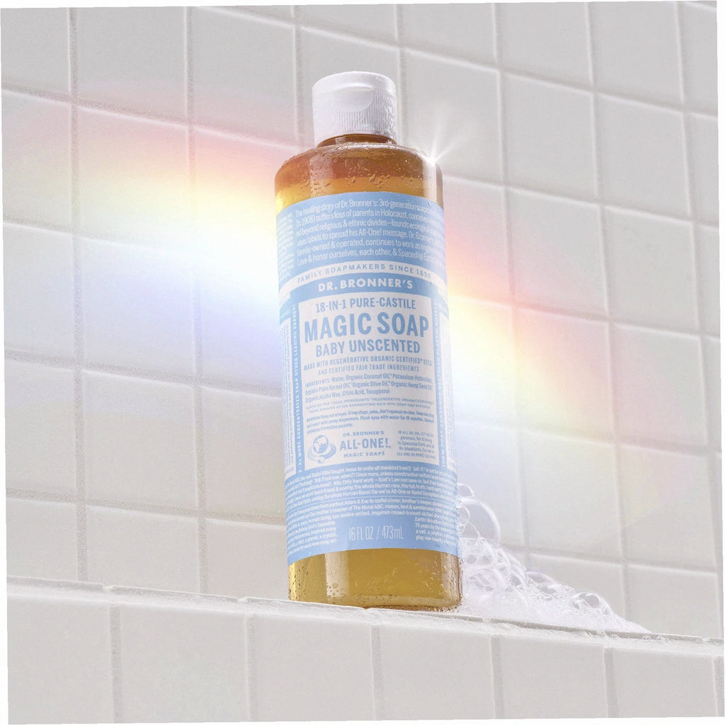 Unscented Pure-Castile Liquid Soap for Body & Hands