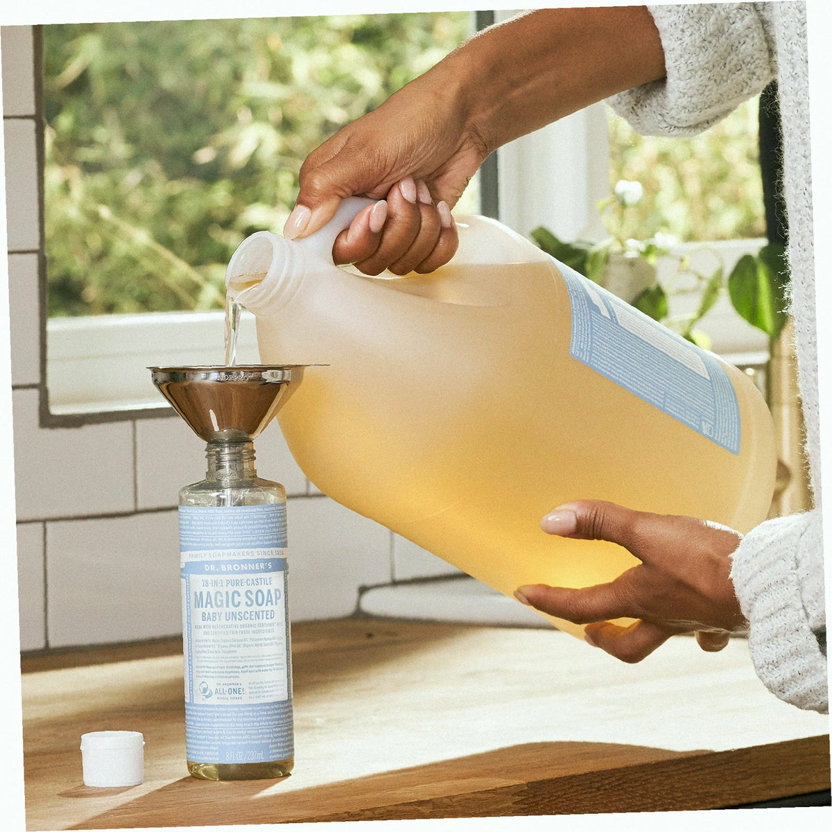 Unscented Pure-Castile Liquid Soap for Body & Hands