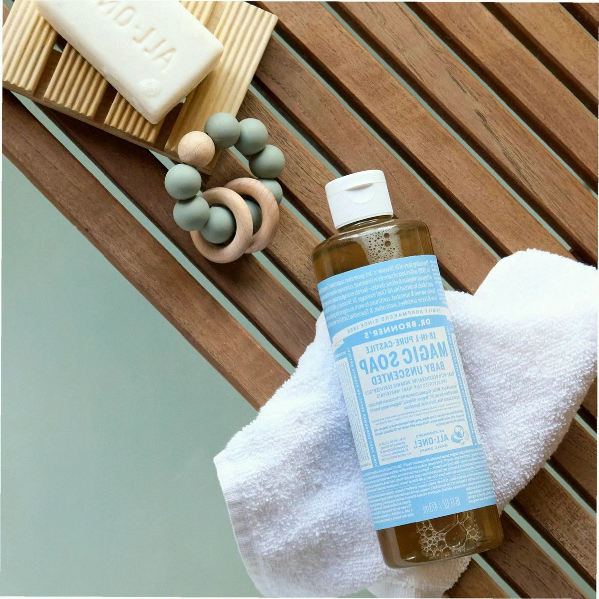 Unscented Pure-Castile Liquid Soap for Body & Hands