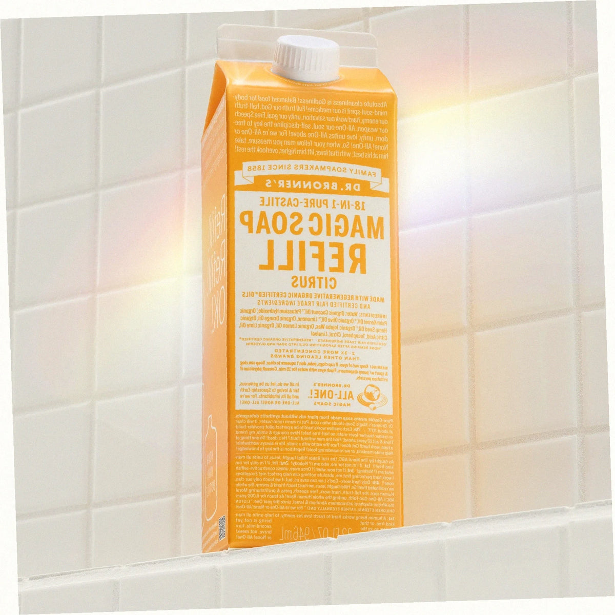 Citrus Pure-Castile Soap Refill Pouch Eco Refill