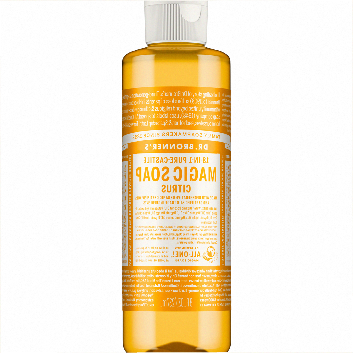 Citrus Pure-Castile Liquid Soap for Body & Hands