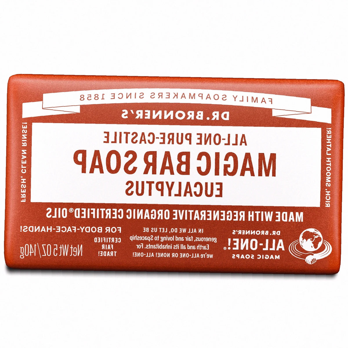 Eucalyptus Pure-Castile Bar Soap Natural Hand Cleanser