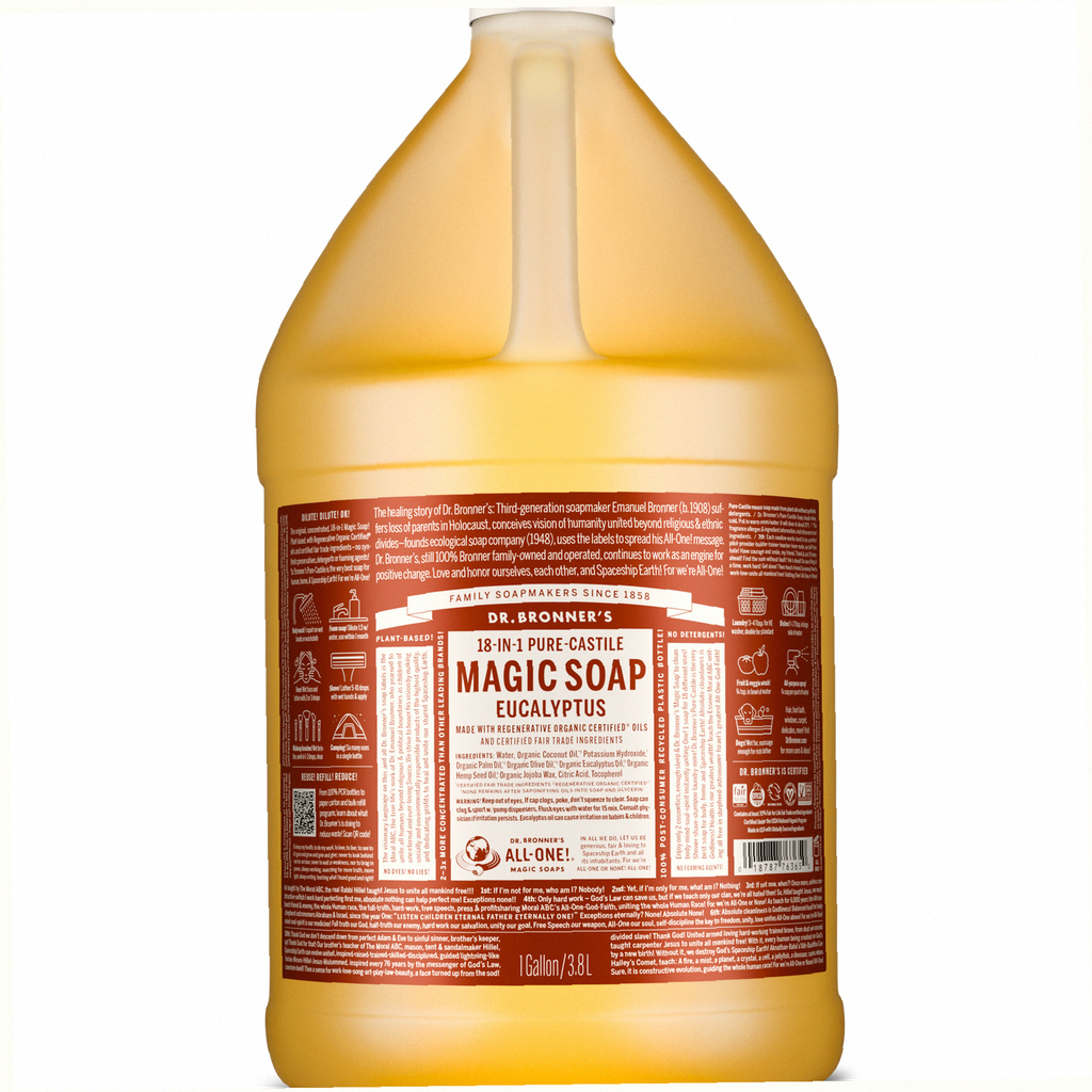 Eucalyptus Pure-Castile Liquid Soap for Body & Hands