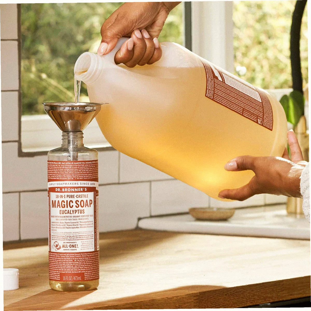 Eucalyptus Pure-Castile Liquid Soap for Body & Hands