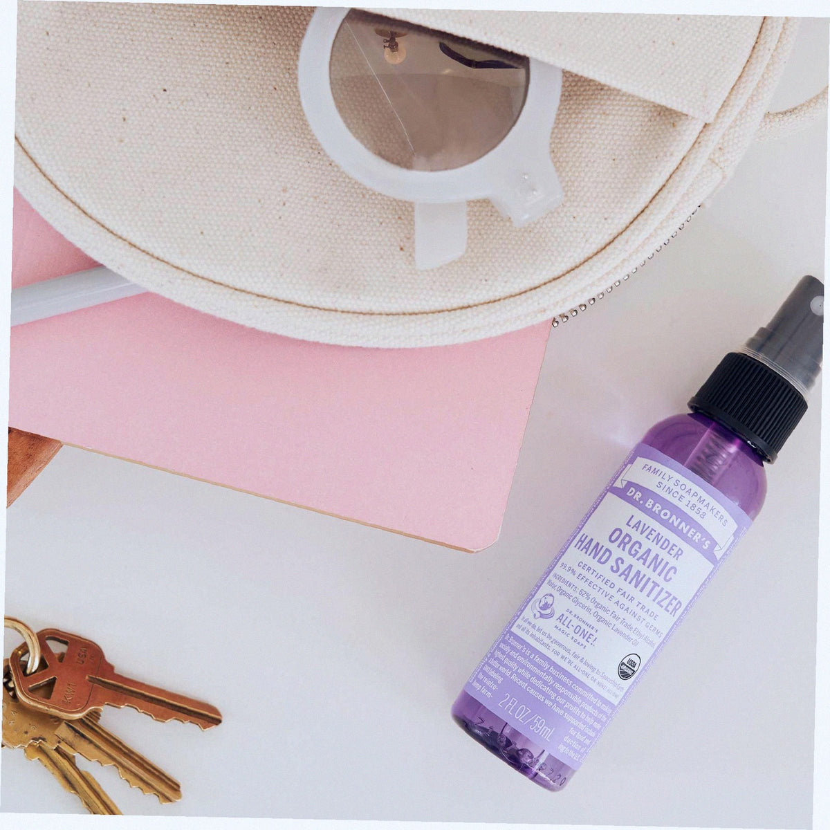 Lavender Natural Hand Sanitizer Gel 2 Pack Travel