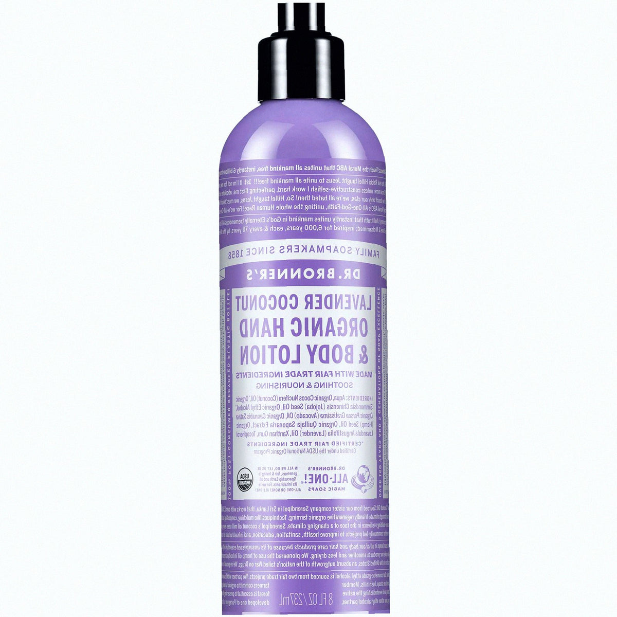 Lavender Coconut Organic Body Lotion Moisturizing Cream