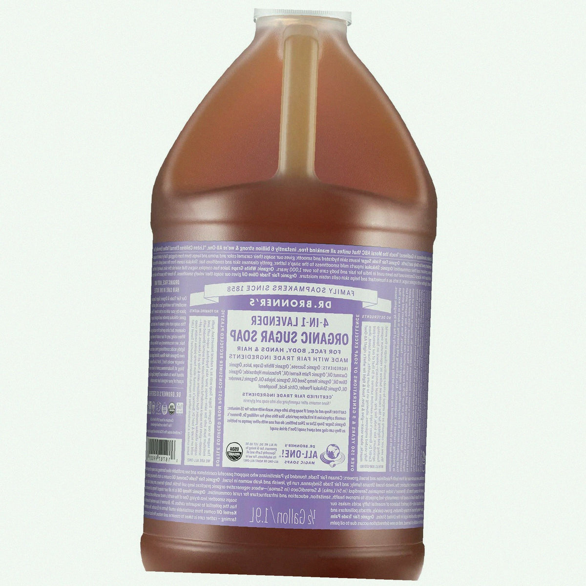 Lavender Organic Sugar Soap Creamy Body Wash