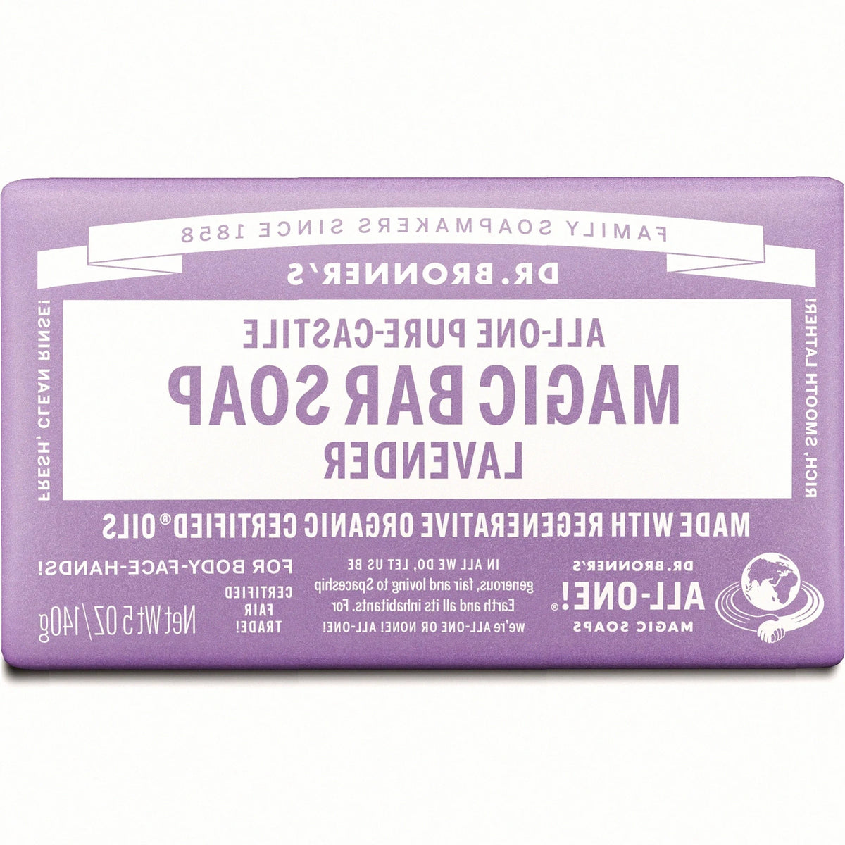 Lavender Pure-Castile Bar Soap Natural Hand Cleanser