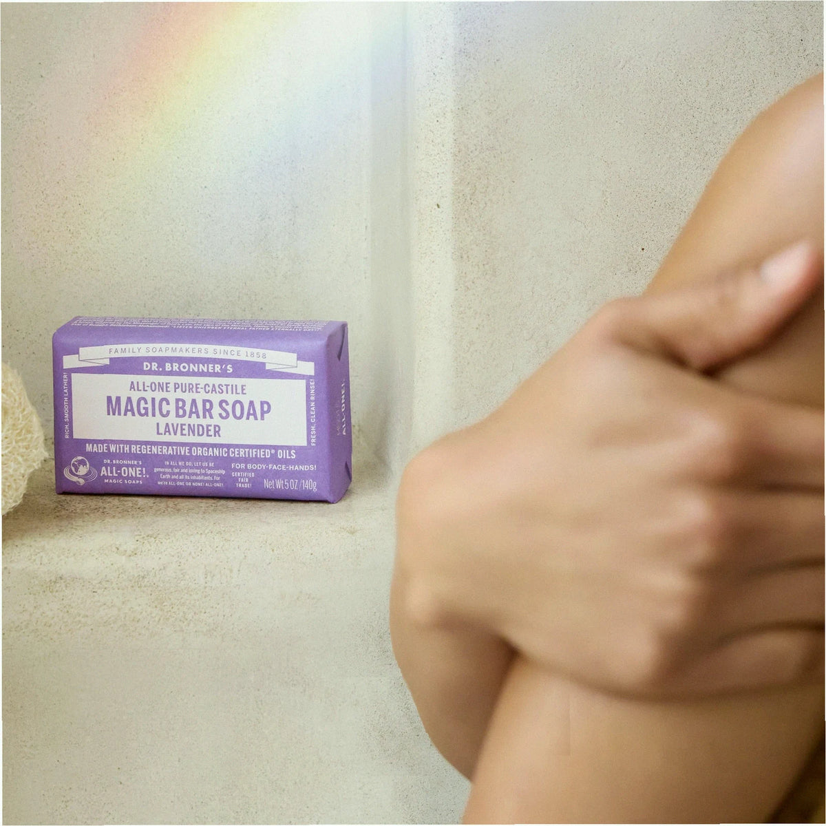 Lavender Pure-Castile Bar Soap Natural Hand Cleanser