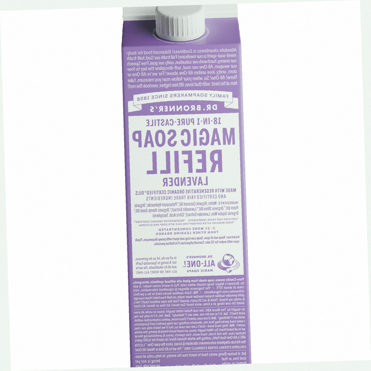 Lavender Pure-Castile Soap Refill Pouch Eco Refill