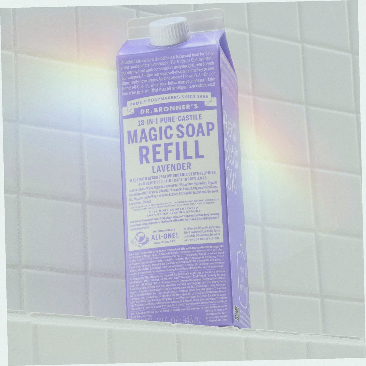 Lavender Pure-Castile Soap Refill Pouch Eco Refill