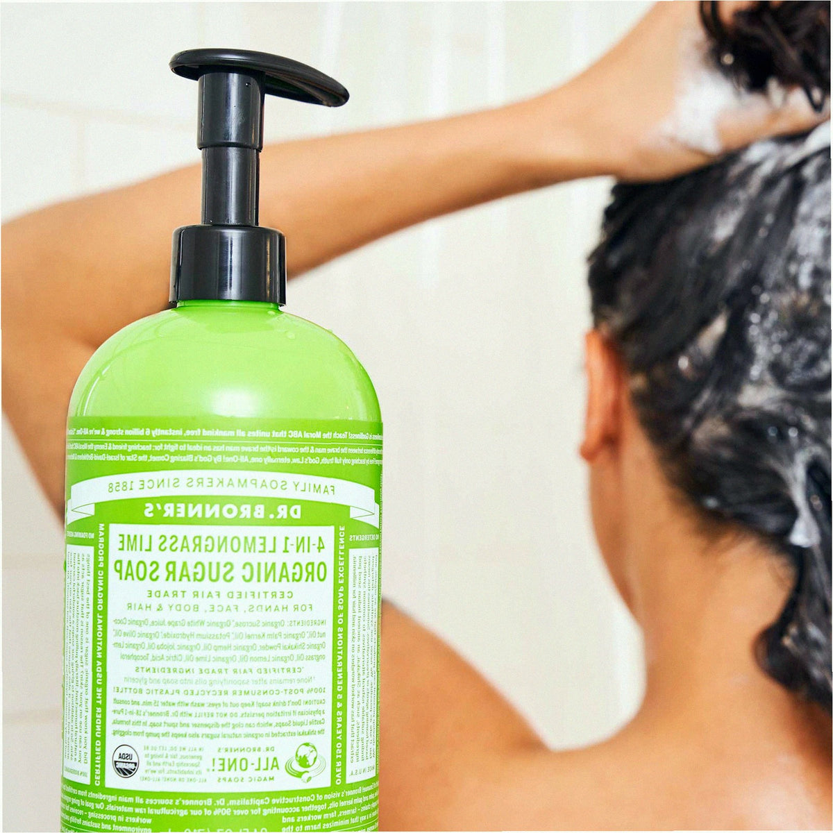 Lemongrass Organic Sugar Soap Creamy Body Wash