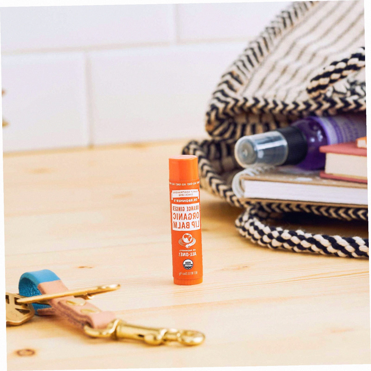 Orange Ginger Organic Lip Balm Natural Moisturizing Care