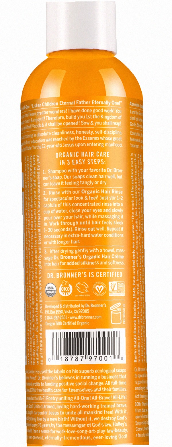 Organic Hair Rinse Natural Conditioning Wash