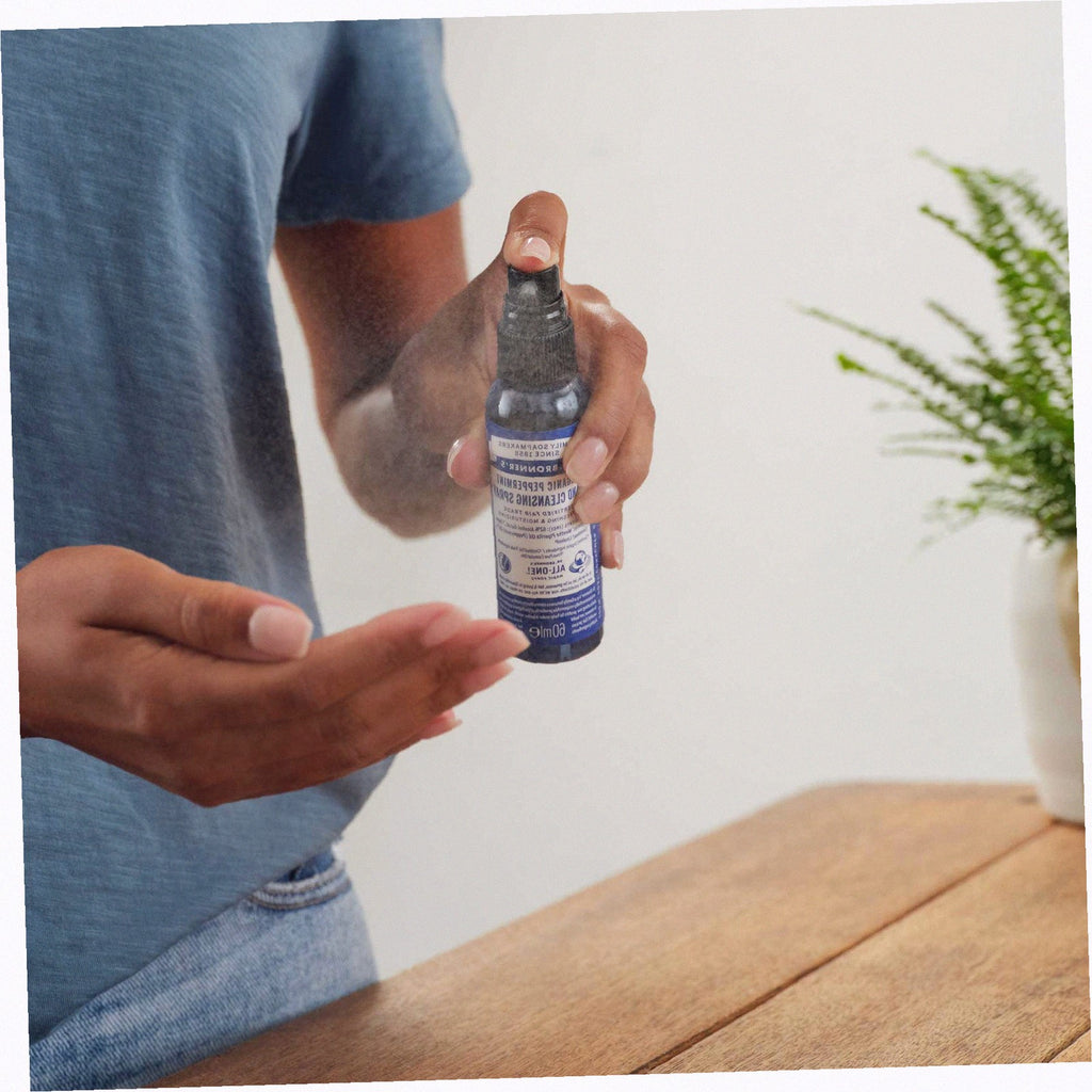 Peppermint Natural Hand Sanitizer Gel 2 Pack Travel