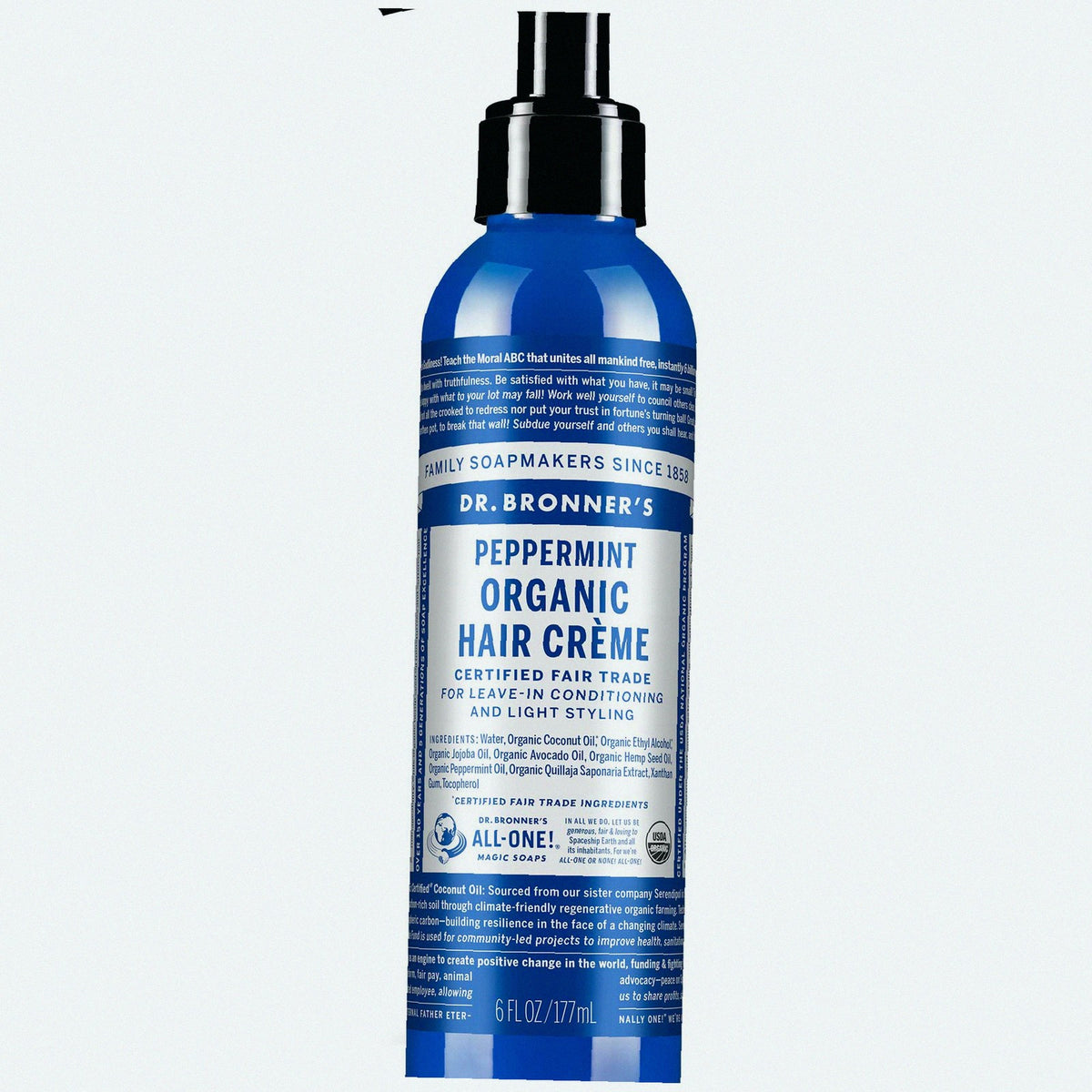 Peppermint Organic Hair Creme Styling Conditioning