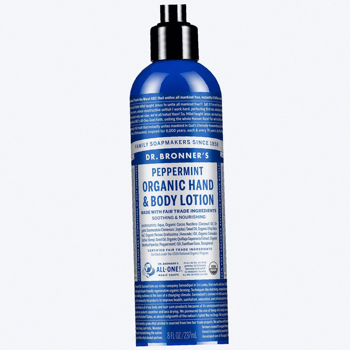 Peppermint Organic Body Lotion Moisturizing Cream