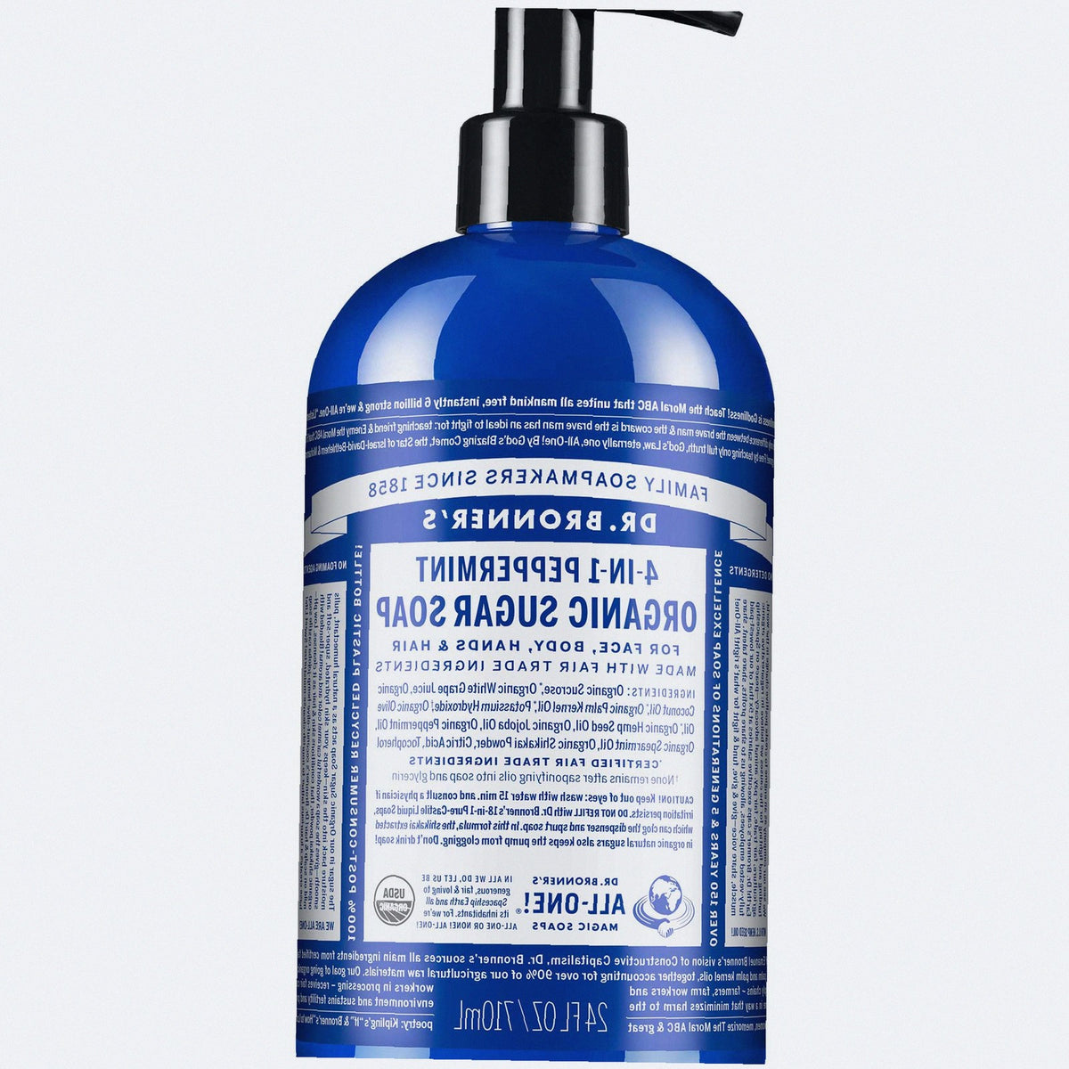 Peppermint Organic Sugar Soap Creamy Body Wash