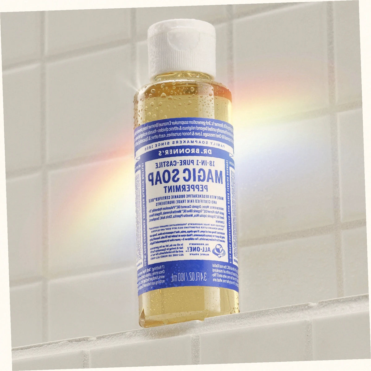 Peppermint Pure-Castile Liquid Soap for Body & Hands