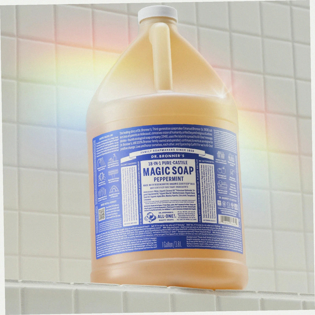 Peppermint Pure-Castile Liquid Soap for Body & Hands