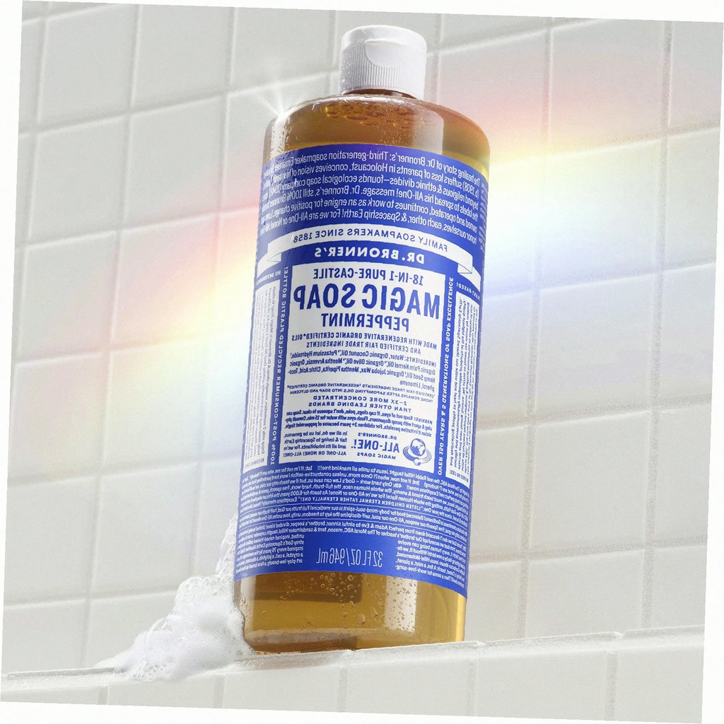 Peppermint Pure-Castile Liquid Soap for Body & Hands