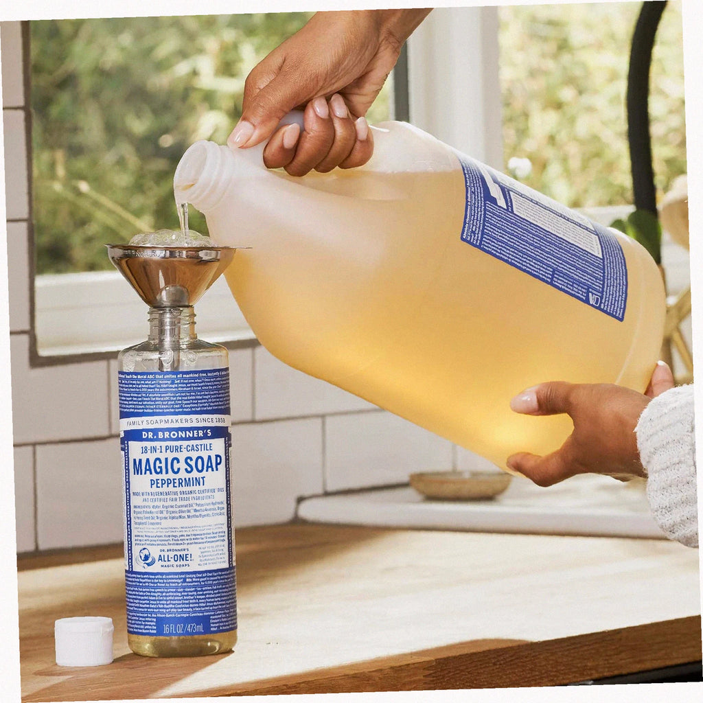 Peppermint Pure-Castile Liquid Soap for Body & Hands