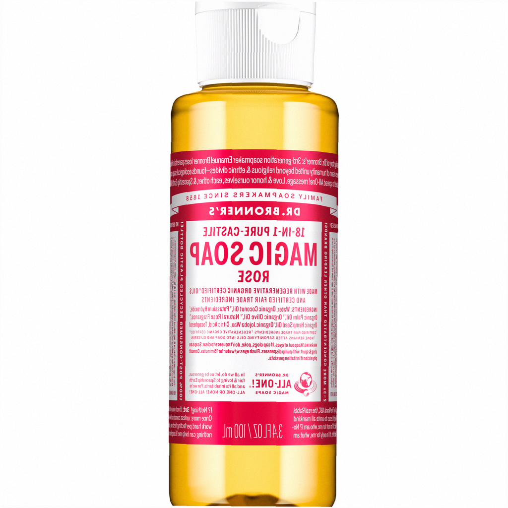 Rose Pure-Castile Liquid Soap for Body & Hands