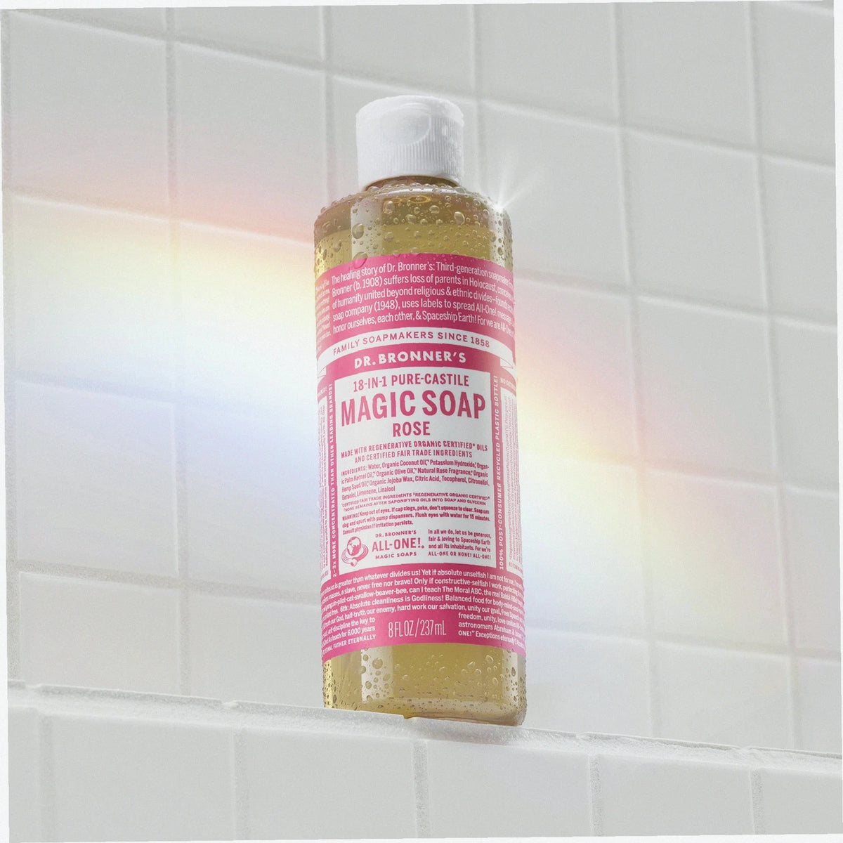 Rose Pure-Castile Liquid Soap for Body & Hands