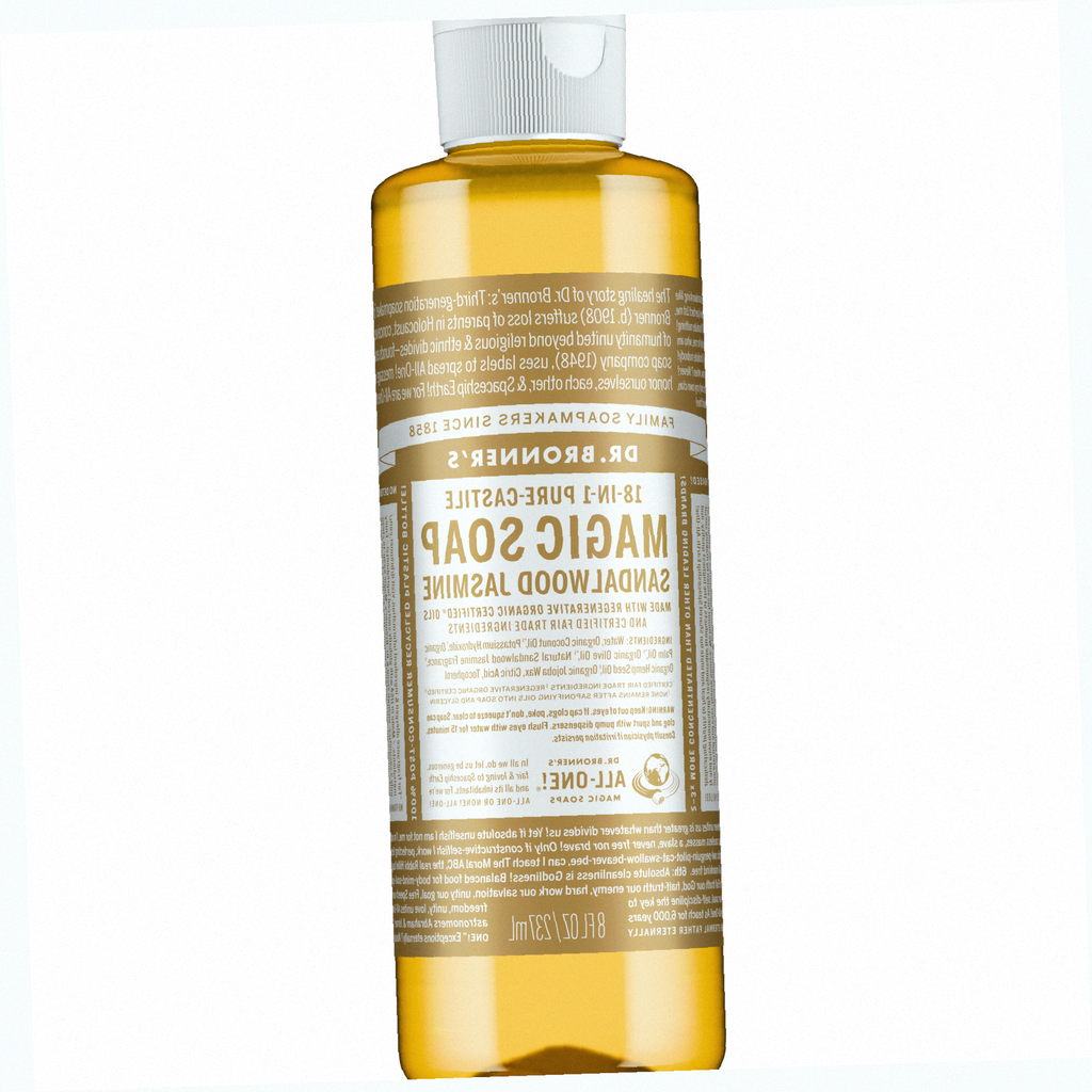 Sandalwood Jasmine Pure-Castile Liquid Soap for Body & Hands