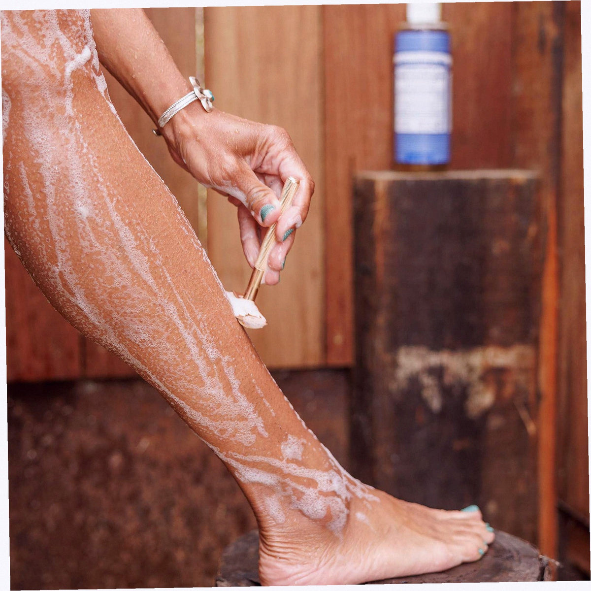 Tea Tree Organic Shaving Soap Bar Traditional Lather
