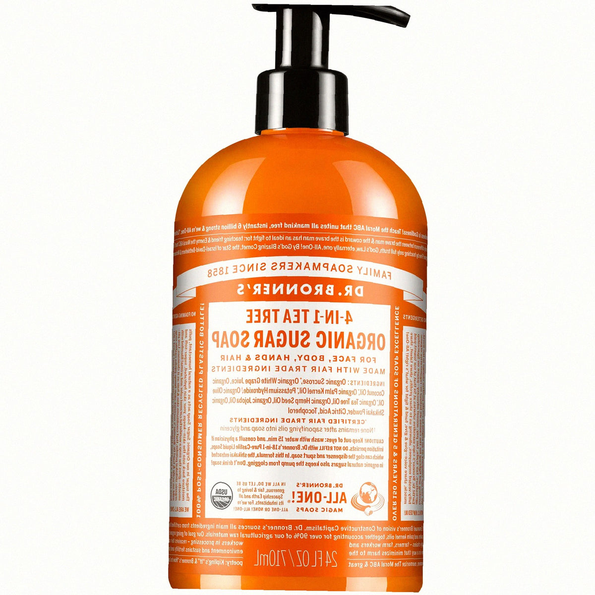 Tea Tree Organic Sugar Soap Creamy Body Wash