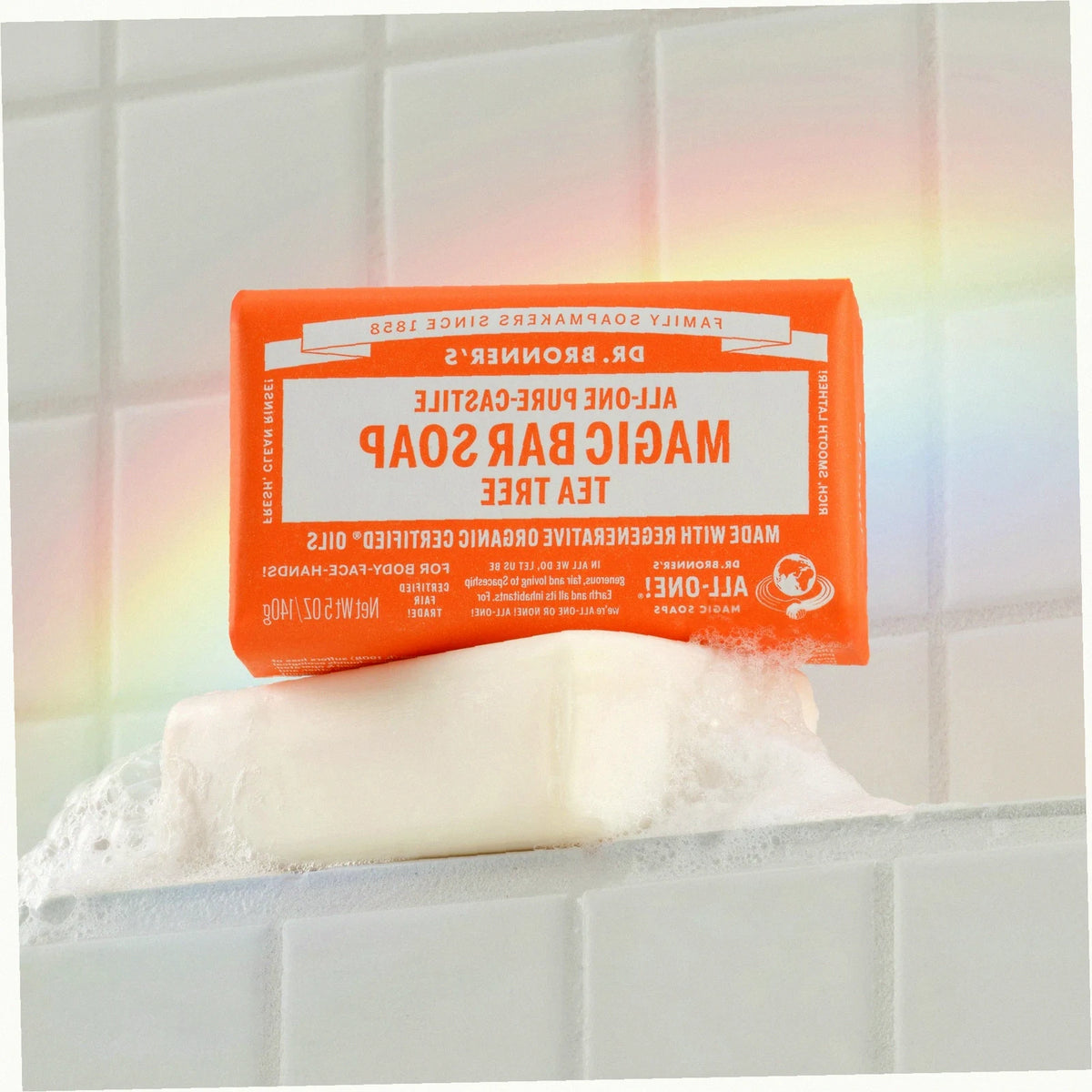 Tea Tree Pure-Castile Bar Soap Natural Hand Cleanser