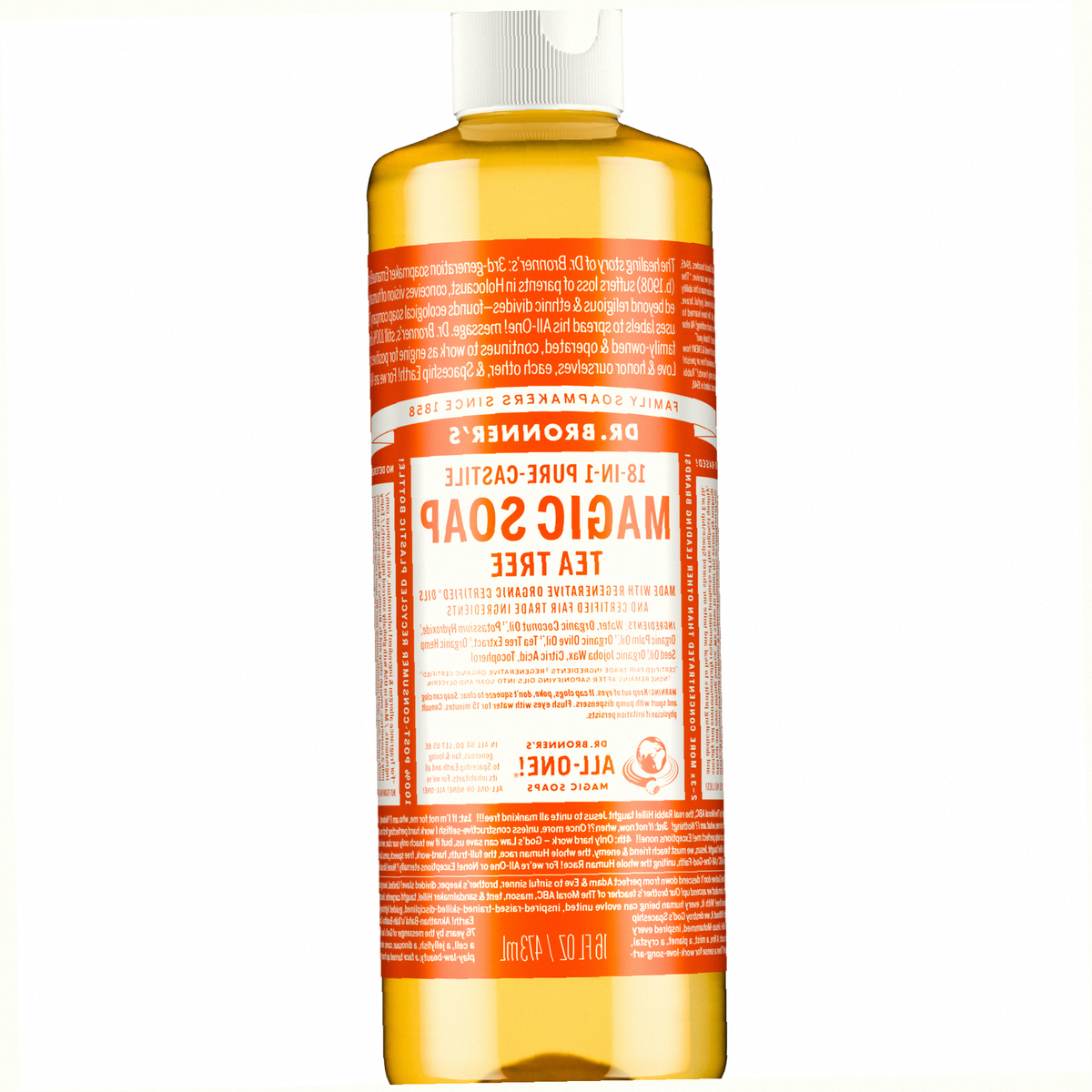 Tea Tree Pure-Castile Liquid Soap for Body & Hands