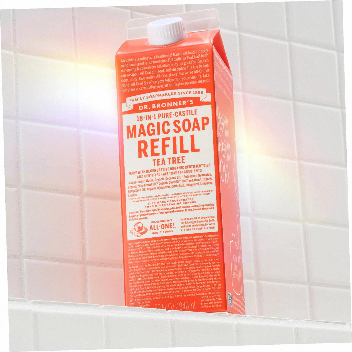 Tea Tree Pure-Castile Soap Refill Pouch Eco Refill