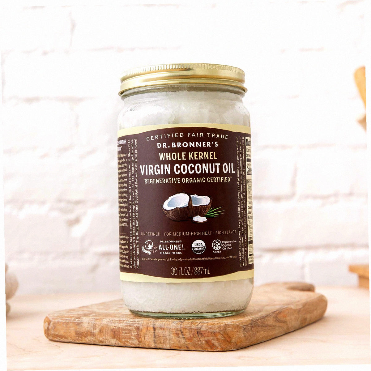 Whole Kernel Virgin Coconut Oil Raw Unrefined